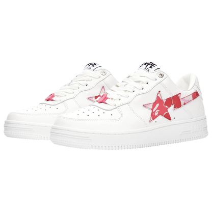 Bape Sta Low White ABC Camo Pink