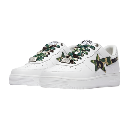 Bape Sta Low White ABC Camo White Green