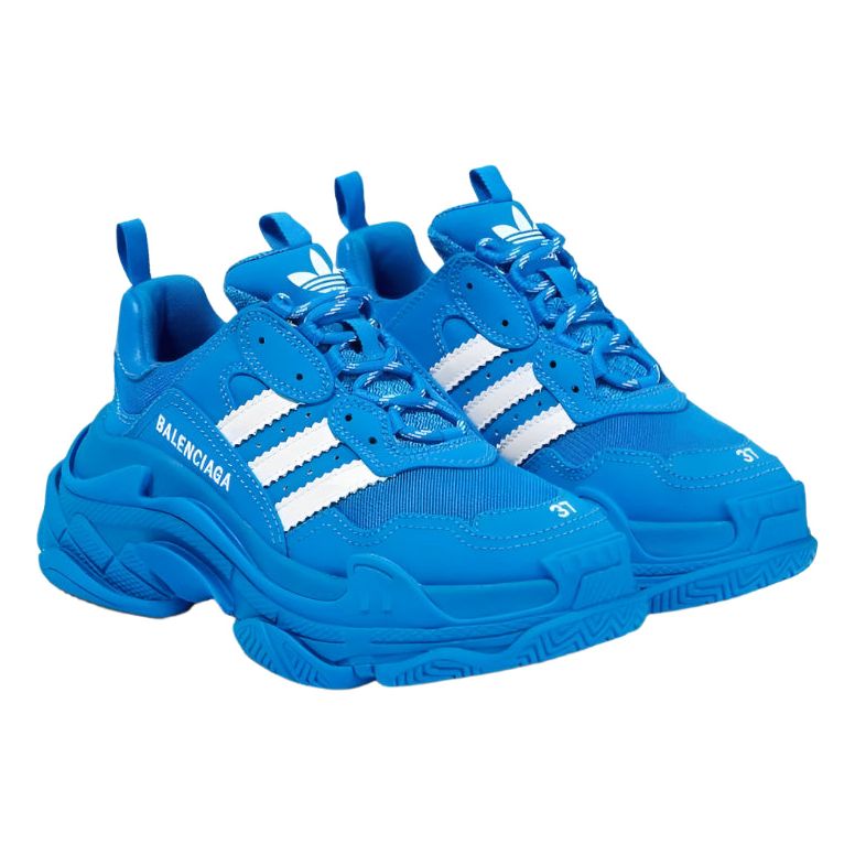Adidas x Balenciaga triple S blue and white