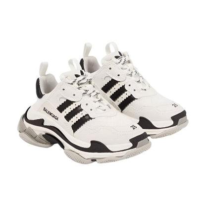 Balenciaga x Adidas Triple S white and black