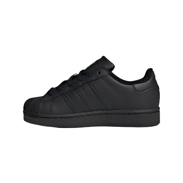 Adidas superstar all black suede
