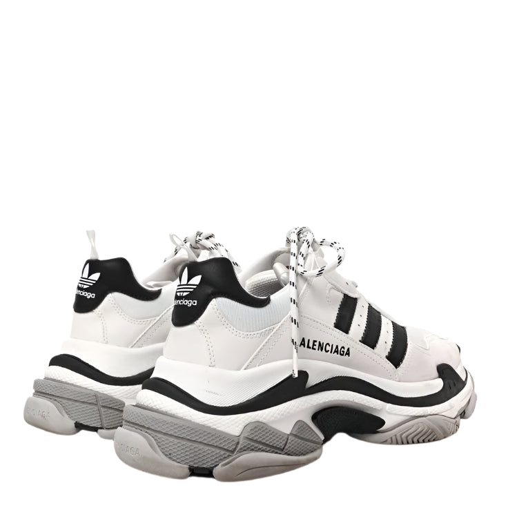 Balenciaga x Adidas Triple S white and black