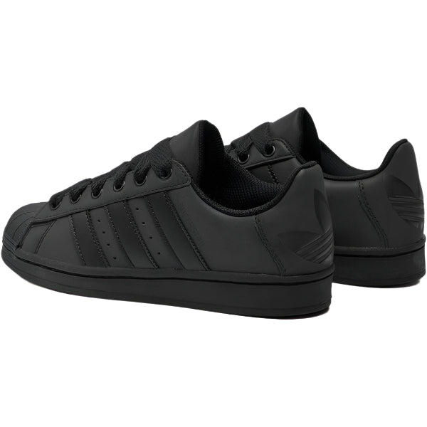 Adidas superstar all black suede