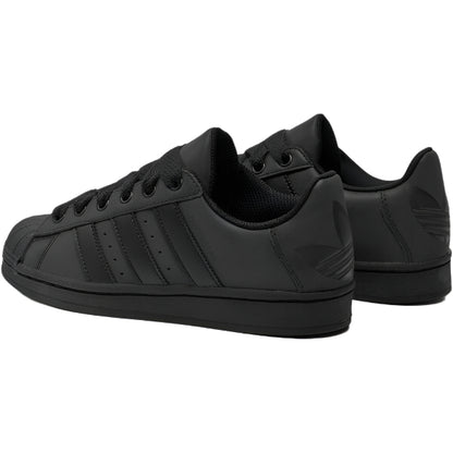 Adidas superstar all black suede